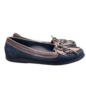 Cappagallo vintage genuine leather boat shoes loafers brown/tan womens size 6.5